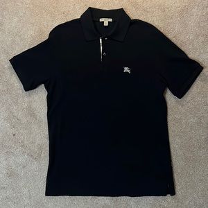 Burberry Men’s Black Polo - Size Small